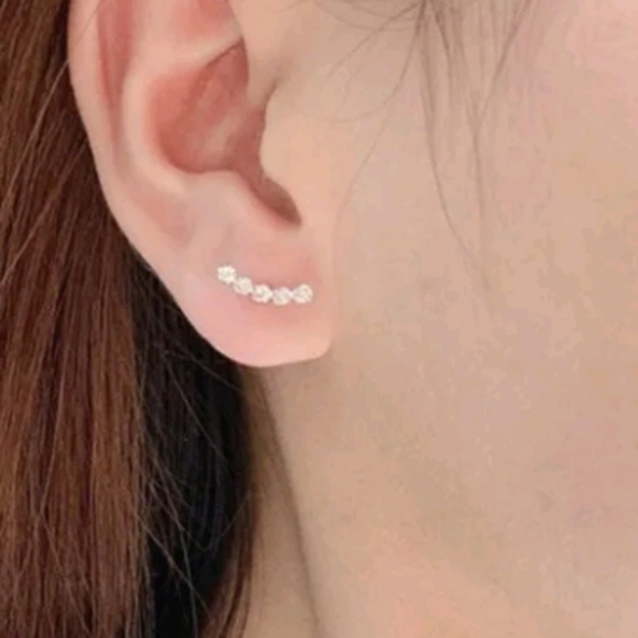 Stud Earrings Cubic Zircon - Picture 3 of 10